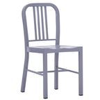 Lot de 2 chaises d'intérieur/extérieur en métal industriel