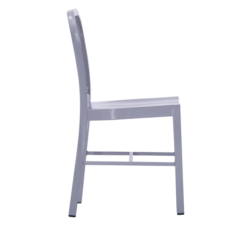 Lot de 2 chaises d'intérieur/extérieur en métal industriel