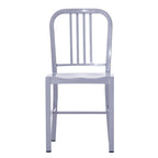 Lot de 2 chaises d'intérieur/extérieur en métal industriel