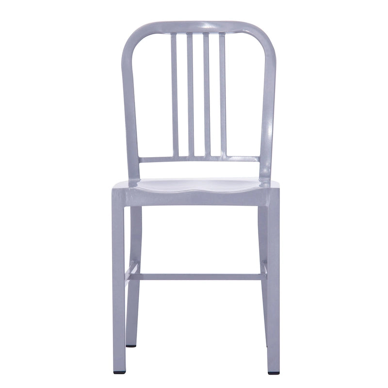 Lot de 2 chaises d'intérieur/extérieur en métal industriel