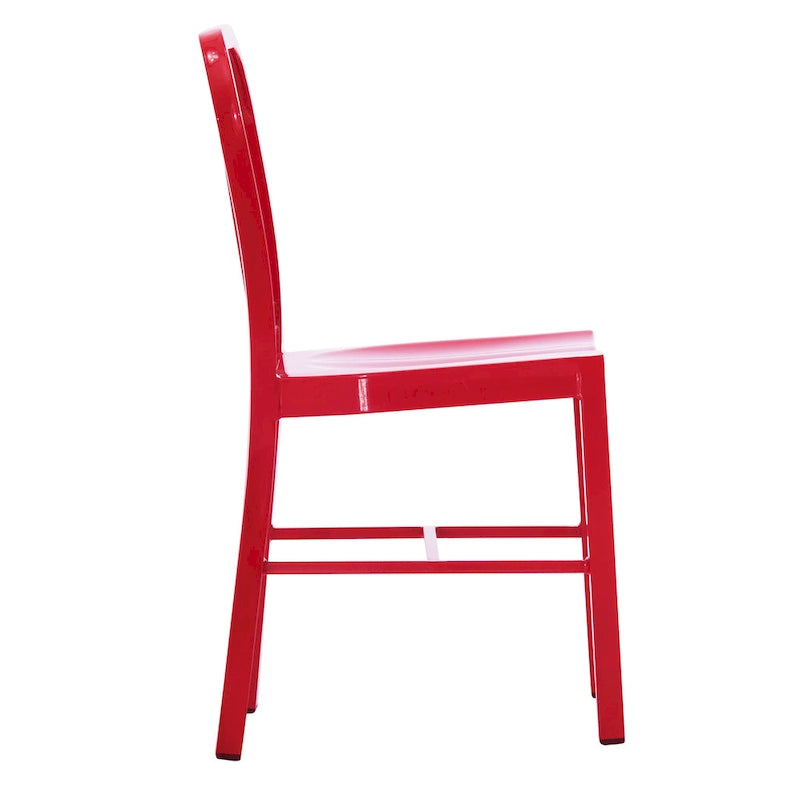 Lot de 2 chaises d'intérieur/extérieur en métal industriel