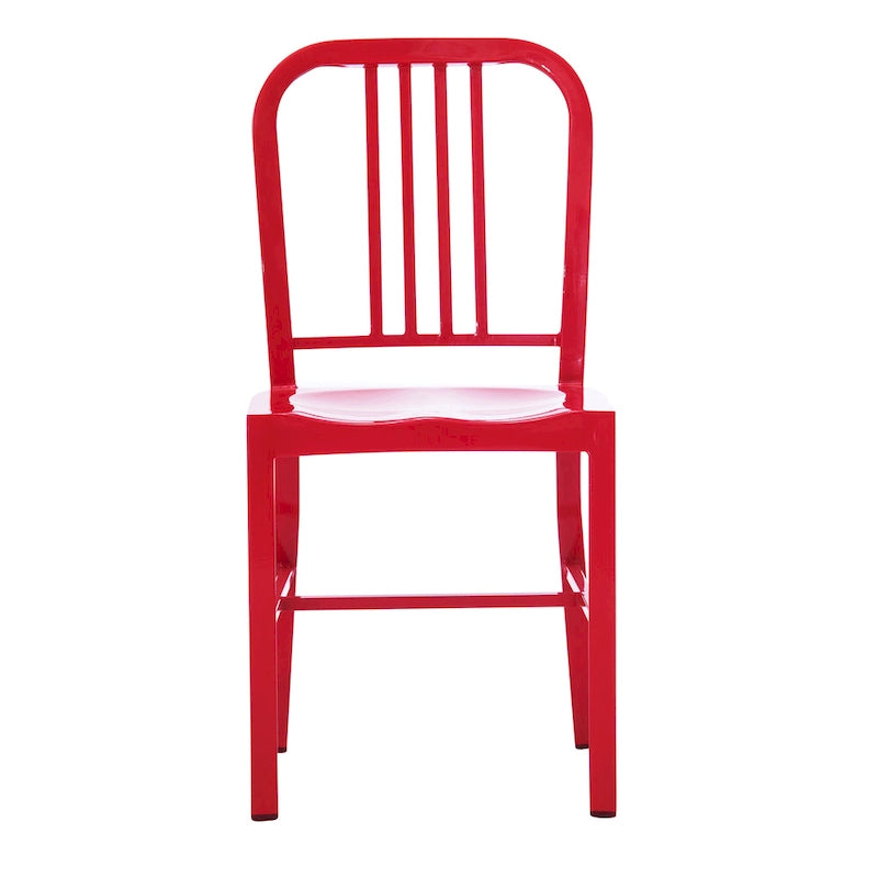 Lot de 2 chaises d'intérieur/extérieur en métal industriel