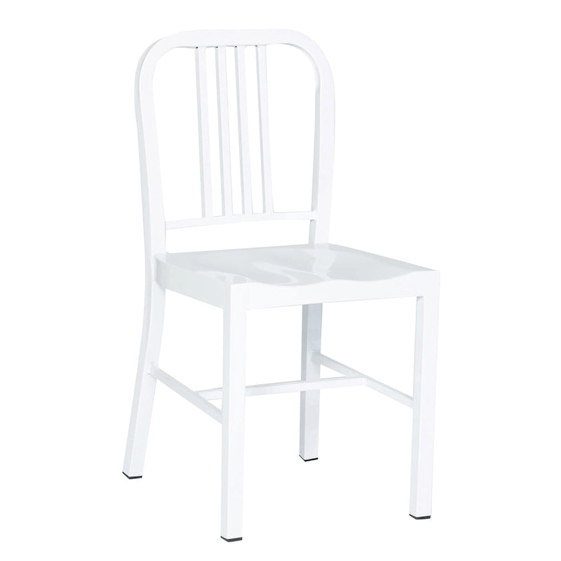 Lot de 2 chaises d'intérieur/extérieur en métal industriel