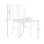 Lot de 2 chaises d'intérieur/extérieur en métal industriel