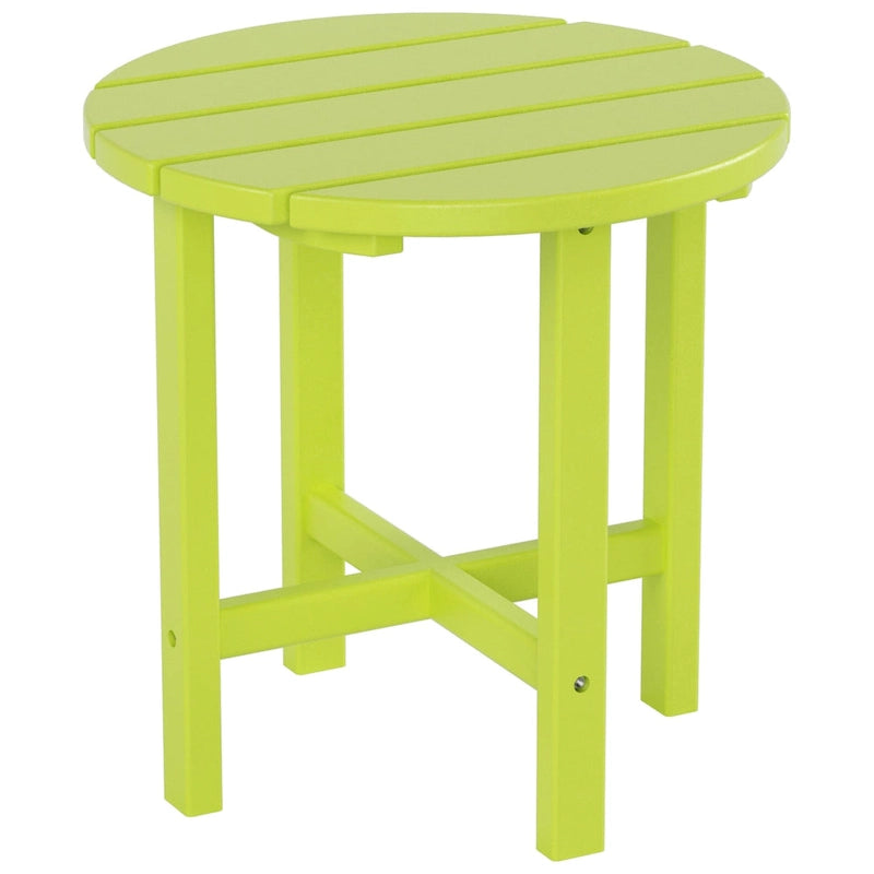 Polytrends Altura Chaise longue inclinable sans accoudoirs en polyéthylène écologique toutes saisons avec table d'appoint (ensemble de 3 pièces)