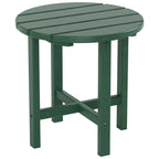 Polytrends Altura Chaise longue inclinable sans accoudoirs en polyéthylène écologique toutes saisons avec table d'appoint (ensemble de 3 pièces)