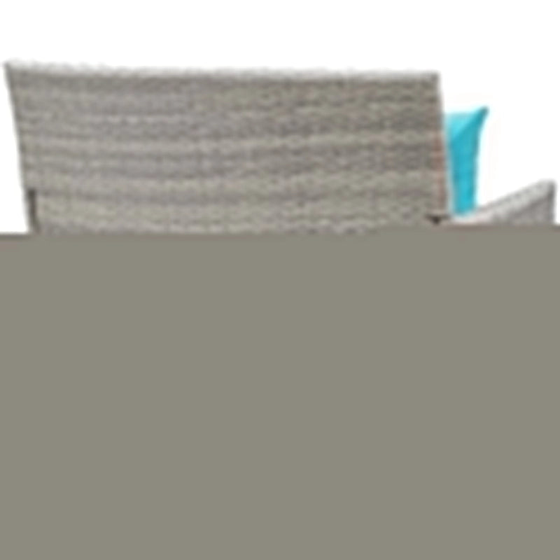 Modway Bridge, Set da esterno da 4 pezzi in rattan con cuscini