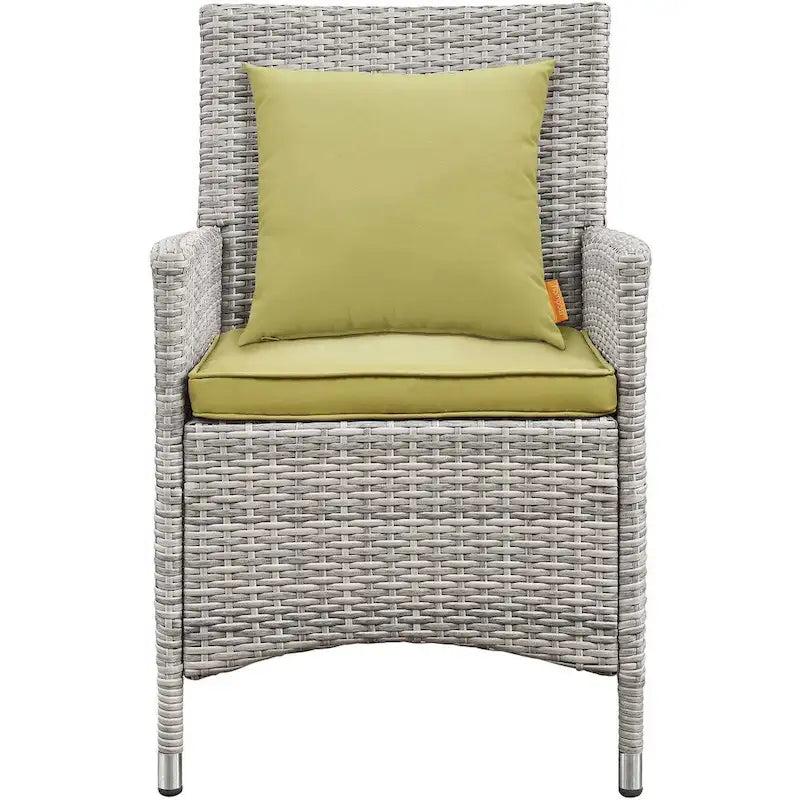 Modway Bridge, Set da esterno da 4 pezzi in rattan con cuscini