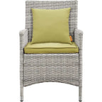 Modway Bridge, Set da esterno da 4 pezzi in rattan con cuscini