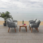 Ensemble de conversation de patio 4 pièces Tobia SAFAVIEH Outdoor - 55L x 30P x 28H