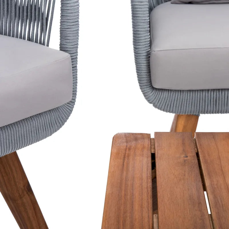 Ensemble de conversation de patio 4 pièces Tobia SAFAVIEH Outdoor - 55L x 30P x 28H