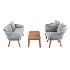 Ensemble de conversation de patio 4 pièces Tobia SAFAVIEH Outdoor - 55L x 30P x 28H