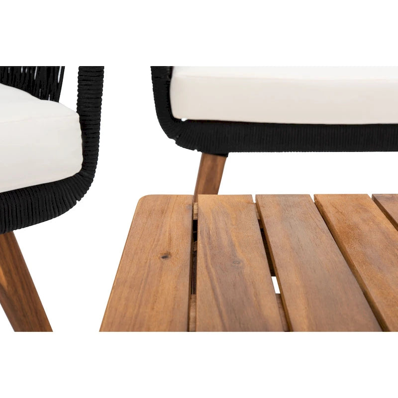 Ensemble de conversation de patio 4 pièces Tobia SAFAVIEH Outdoor - 55L x 30P x 28H