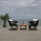 Ensemble de conversation de patio 4 pièces Tobia SAFAVIEH Outdoor - 55L x 30P x 28H
