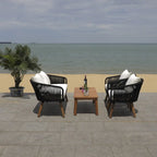 Ensemble de conversation de patio 4 pièces Tobia SAFAVIEH Outdoor - 55L x 30P x 28H