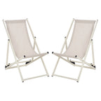 SAFAVIEH Sedie a sdraio da esterno Malaya, set da 2 – 36 L x 22 P x 30 H – 36Lx22Px30H