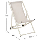 SAFAVIEH Sedie a sdraio da esterno Malaya, set da 2 – 36 L x 22 P x 30 H – 36Lx22Px30H
