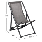 SAFAVIEH Sedie a sdraio da esterno Malaya, set da 2 – 36 L x 22 P x 30 H – 36Lx22Px30H