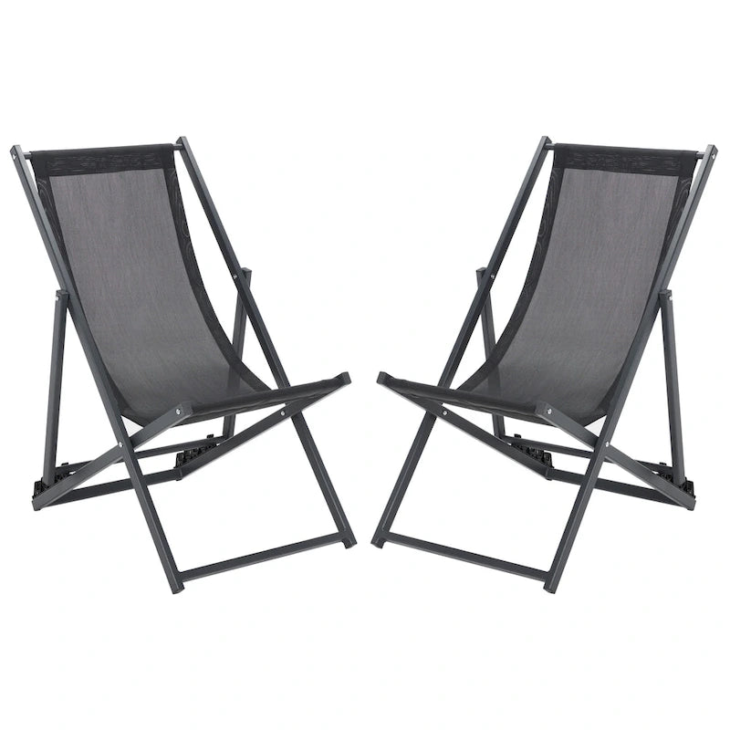 SAFAVIEH Sedie a sdraio da esterno Malaya, set da 2 – 36 L x 22 P x 30 H – 36Lx22Px30H