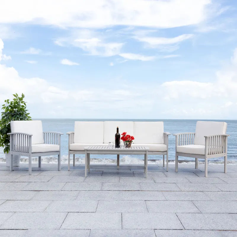 Ensemble de mobilier de jardin 5 pièces Galilea de SAFAVIEH - 27L x 33P x 69H