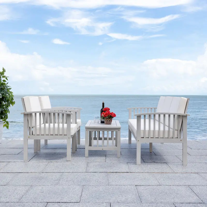 Ensemble de mobilier de jardin 5 pièces Galilea de SAFAVIEH - 27L x 33P x 69H