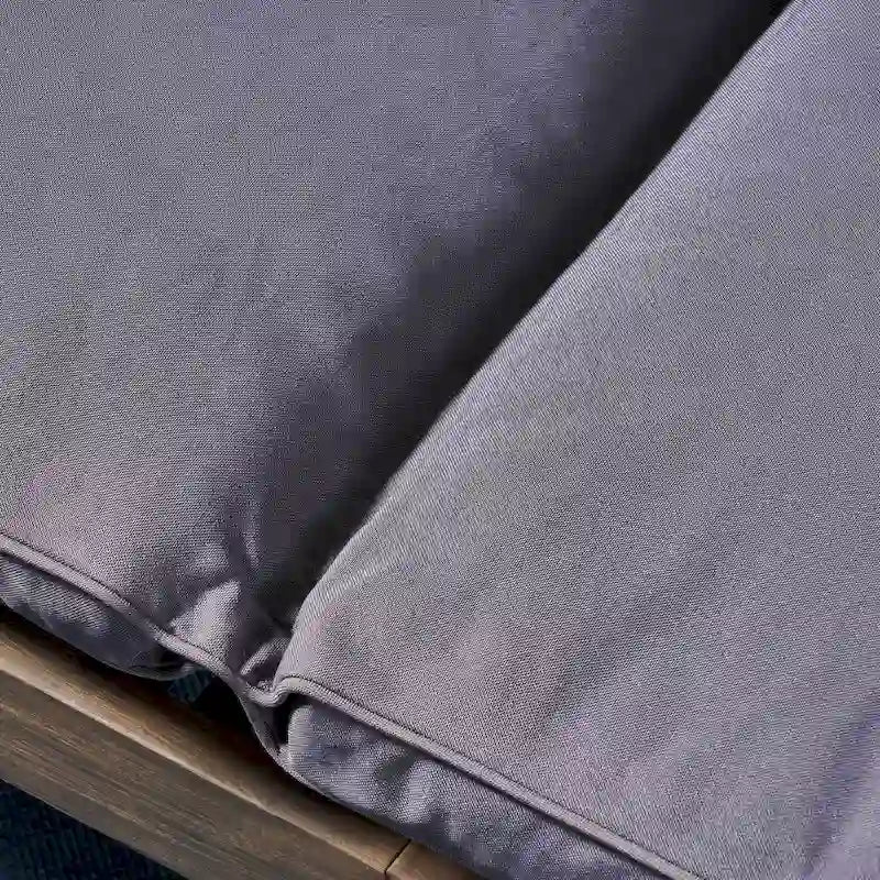 Lettini prendisole da esterno imbottiti in acacia Ariana (set da 2) di Christopher Knight Home