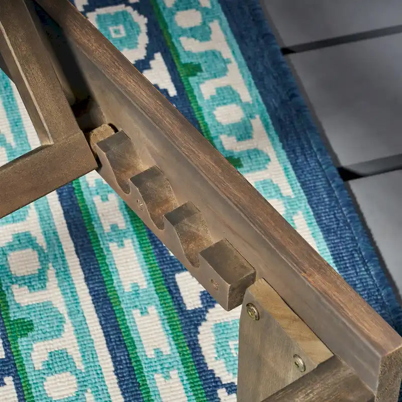 Lettini prendisole da esterno imbottiti in acacia Ariana (set da 2) di Christopher Knight Home