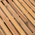 Lettini prendisole da esterno imbottiti in acacia Ariana (set da 2) di Christopher Knight Home