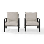 Ensemble de 2 chaises d'extérieur Crosley Kaplan - 72 L x 30,5 P x 32 H