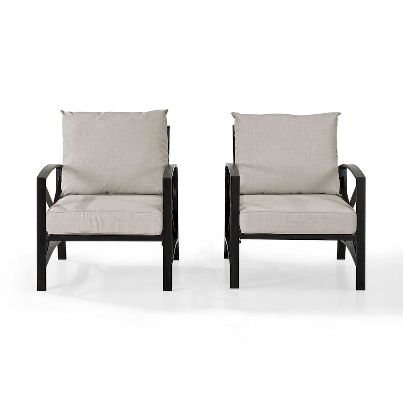 Ensemble de 2 chaises d'extérieur Crosley Kaplan - 72 L x 30,5 P x 32 H