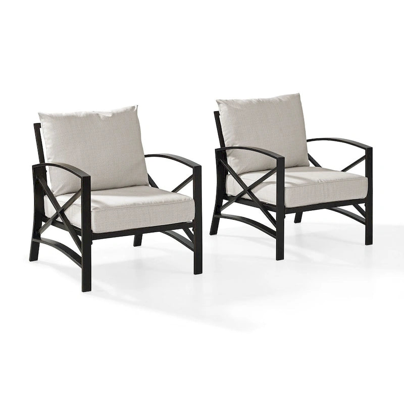Ensemble de 2 chaises d'extérieur Crosley Kaplan - 72 L x 30,5 P x 32 H