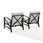 Ensemble de 2 chaises d'extérieur Crosley Kaplan - 72 L x 30,5 P x 32 H