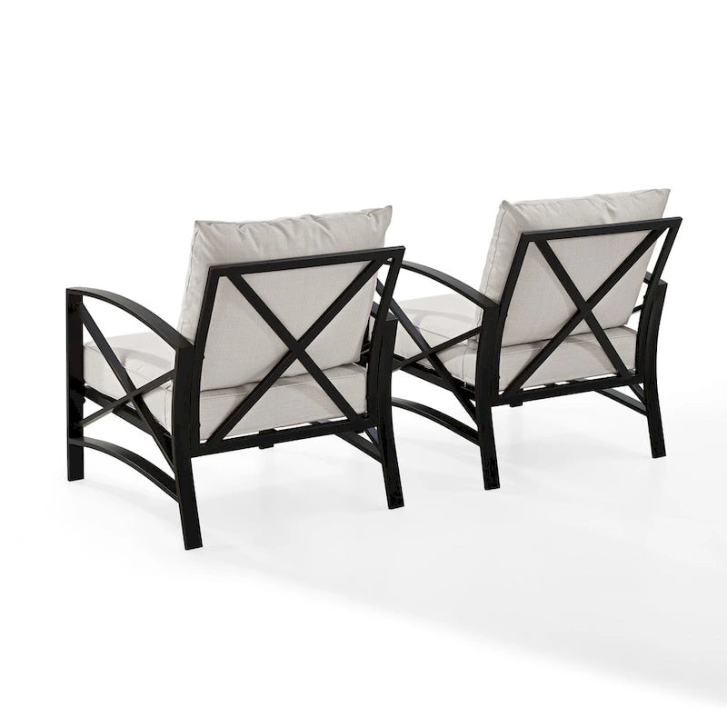Ensemble de 2 chaises d'extérieur Crosley Kaplan - 72 L x 30,5 P x 32 H