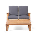 Set divano a due posti da esterni Paloma in legno di acacia di Christopher Knight Home