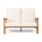 Set divano a due posti da esterni Paloma in legno di acacia di Christopher Knight Home