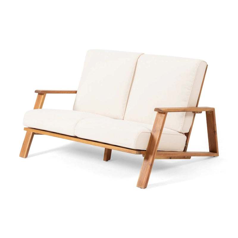 Set divano a due posti da esterni Paloma in legno di acacia di Christopher Knight Home