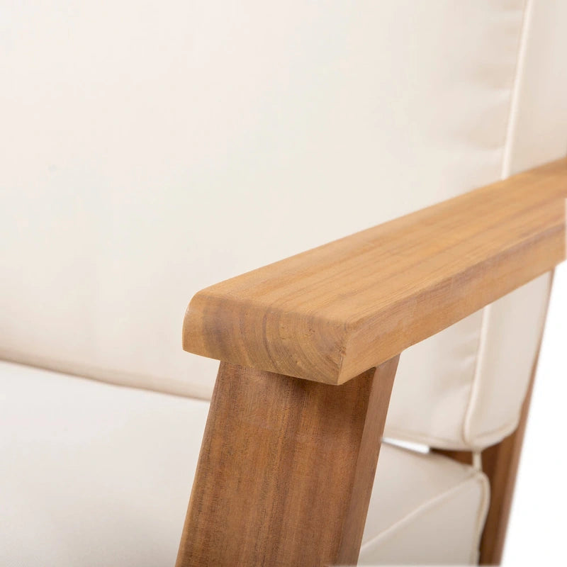 Set divano a due posti da esterni Paloma in legno di acacia di Christopher Knight Home