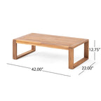 Set divano a due posti da esterni Paloma in legno di acacia di Christopher Knight Home