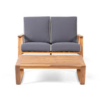 Set divano a due posti da esterni Paloma in legno di acacia di Christopher Knight Home