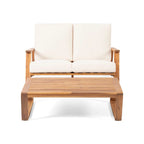 Set divano a due posti da esterni Paloma in legno di acacia di Christopher Knight Home