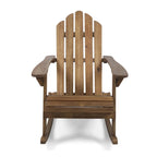 Sedia a dondolo Hollywood Outdoor Adirondack in acacia di Christopher Knight Home