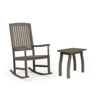 Set Sedia a Dondolo e Tavolino Christopher Knight Home Arcadia in Legno di Acacia per Esterni