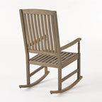 Set Sedia a Dondolo e Tavolino Christopher Knight Home Arcadia in Legno di Acacia per Esterni