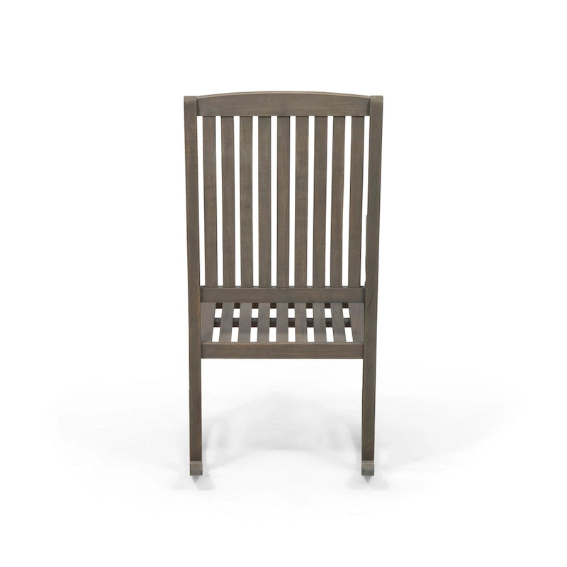 Set Sedia a Dondolo e Tavolino Christopher Knight Home Arcadia in Legno di Acacia per Esterni