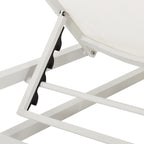 Set di due chaise longue da esterno Modesta in alluminio con tavolino a C di Christopher Knight Home
