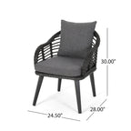 Poltrone Club da Esterno Tatiana in Vimini con Cuscini (Set di 2) di Christopher Knight Home