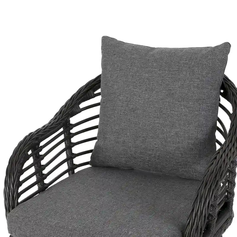 Poltrone Club da Esterno Tatiana in Vimini con Cuscini (Set di 2) di Christopher Knight Home