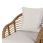 Poltrone Club da Esterno Tatiana in Vimini con Cuscini (Set di 2) di Christopher Knight Home