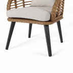 Poltrone Club da Esterno Tatiana in Vimini con Cuscini (Set di 2) di Christopher Knight Home