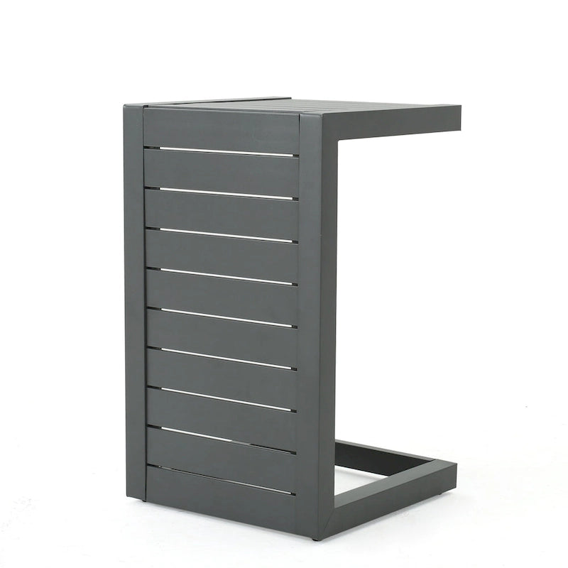 Set da Salotto da Esterno a 3 Pezzi in Alluminio Cape Coral con Cuscini di Christopher Knight Home